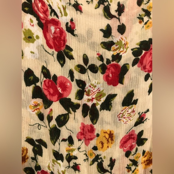 Vintage 80s Lord & Taylor floral drop waist dress - Picture 6 of 10